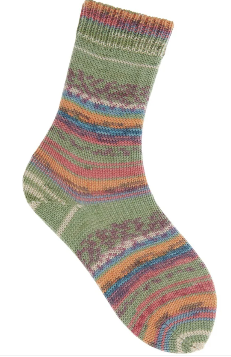 Norwegian style Bamboo and Wool sock yarn by Rico