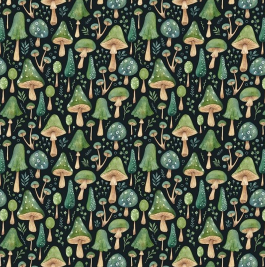 In the forest  -  100% cotton fabric