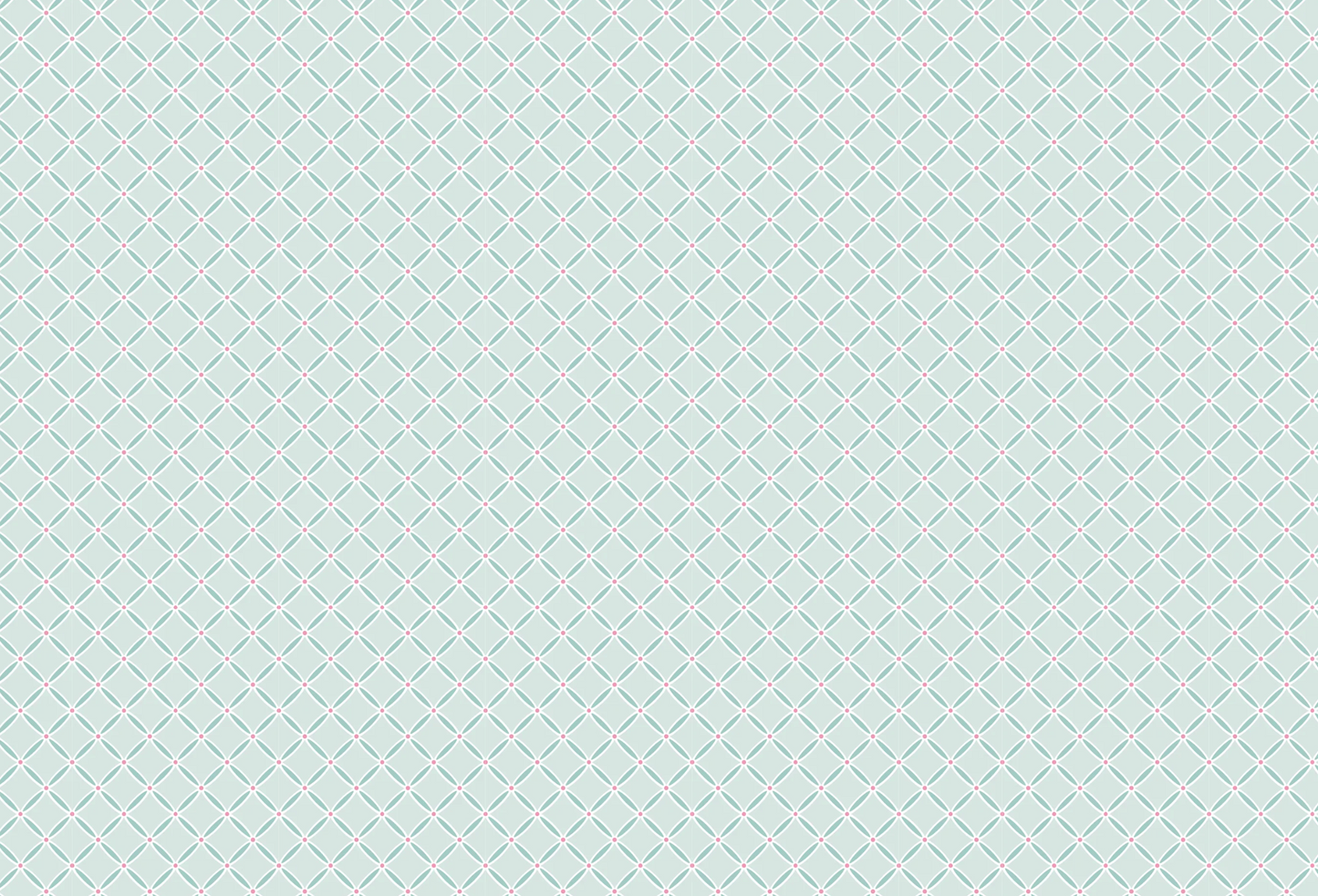 A repeating geometric pattern of small white diamonds on a pale mint green background.