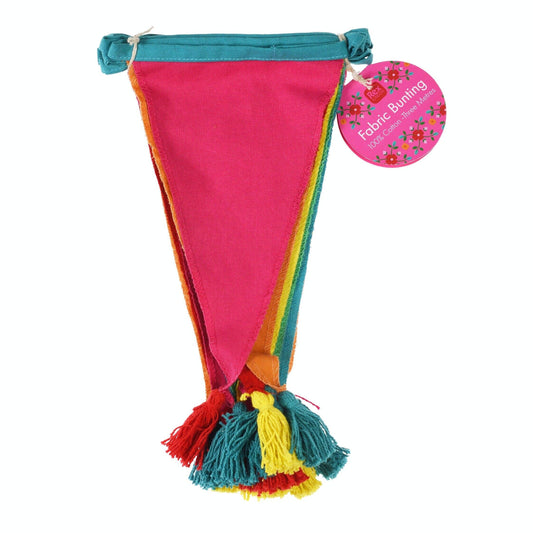 Colourful Tasselled Cotton Bunting (3 Metres)